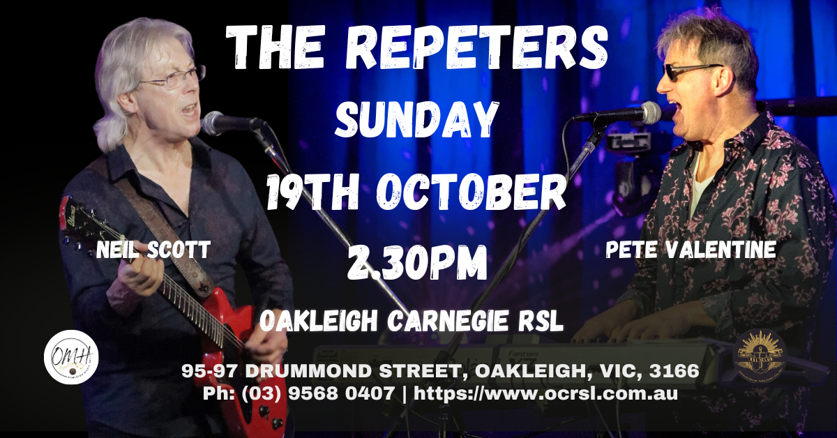 The Repeters @ Oakleigh Music Hall