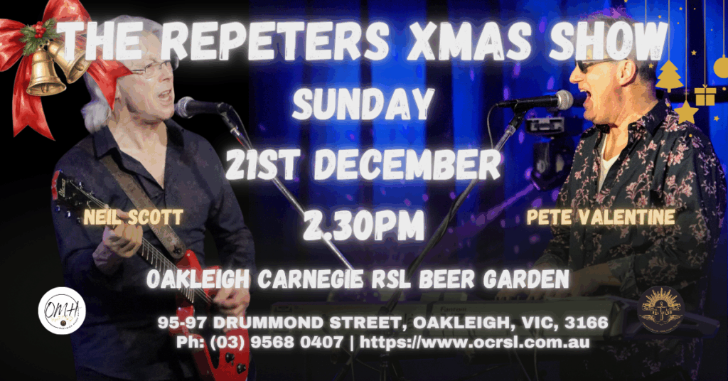 The Repeters Xmas Show @ Oakleigh Music Hall