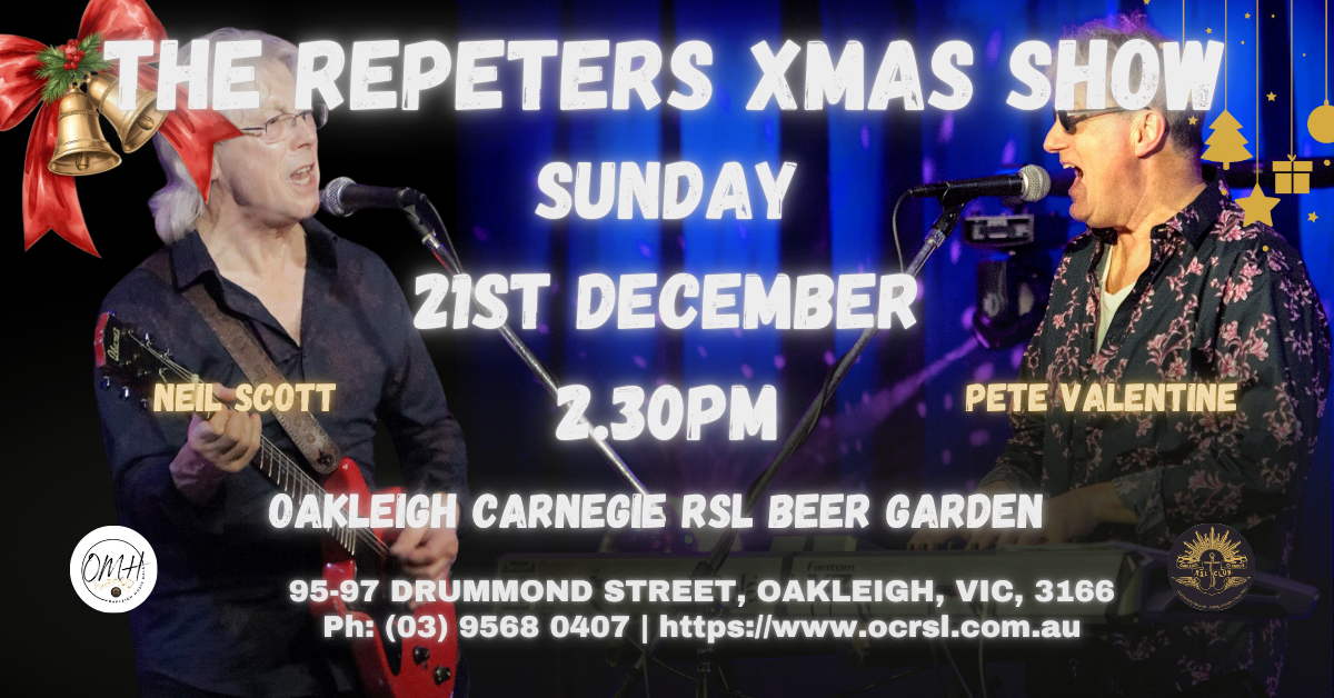 The Repeters Xmas Show @ Oakleigh Music Hall